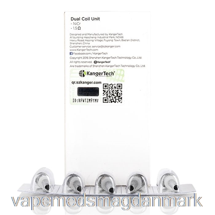 Engangs Vape Danmark Kanger Dual Unit Erstatning Spoiler 1,5 Ohm Spoiler